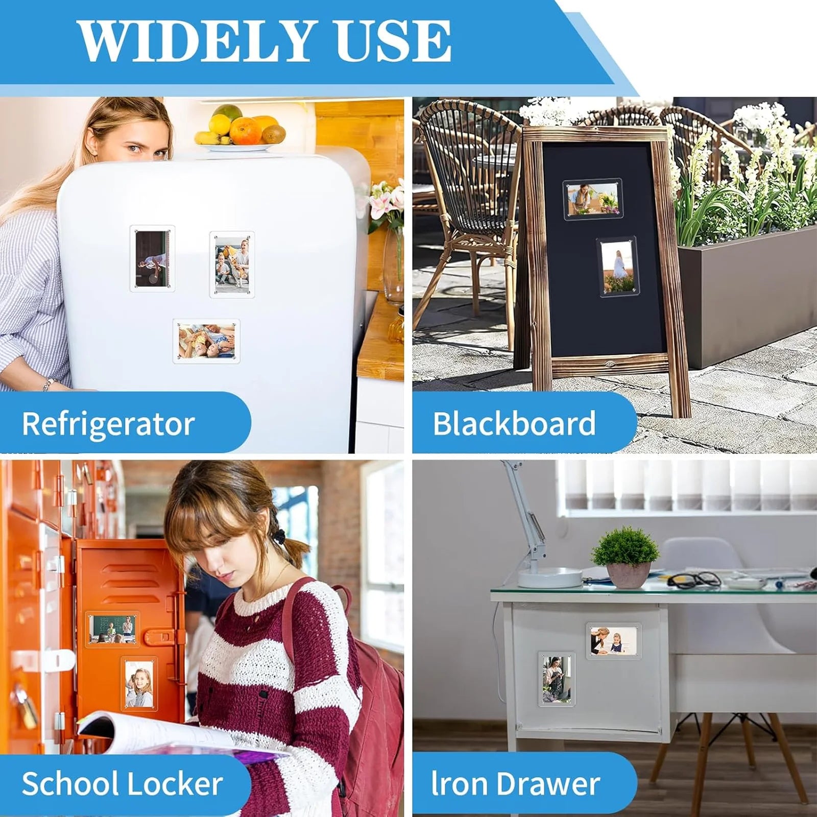 Acrylic Magnetic Fridge Photo Frame