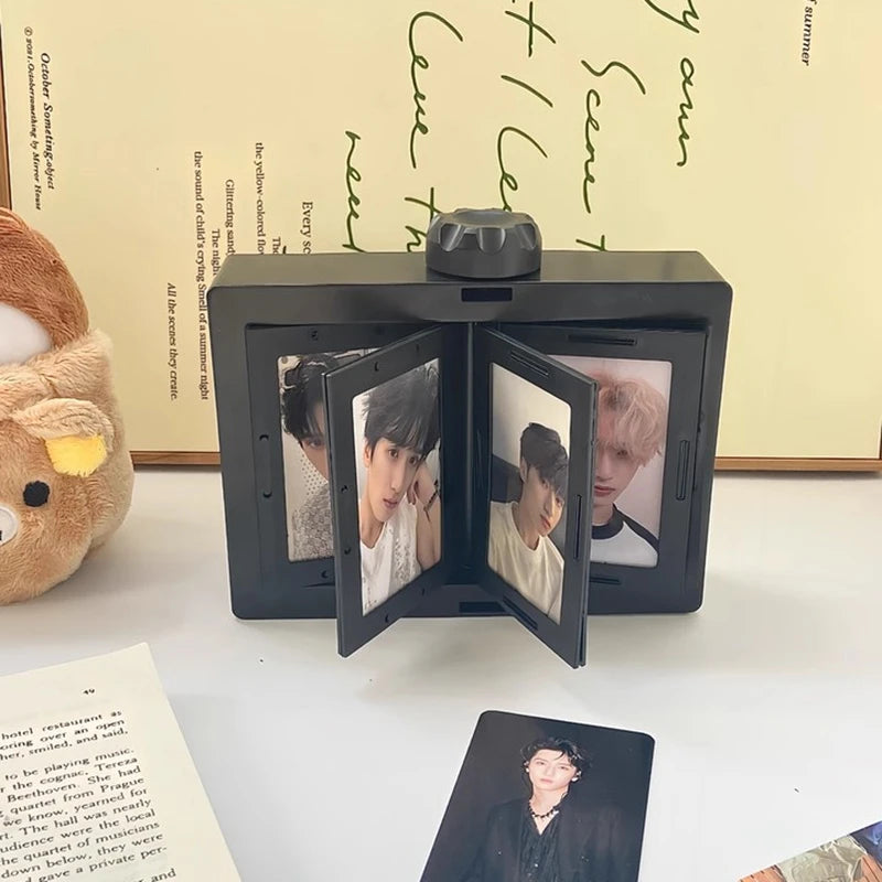 Rotatable K-Pop Photocard Display Frame