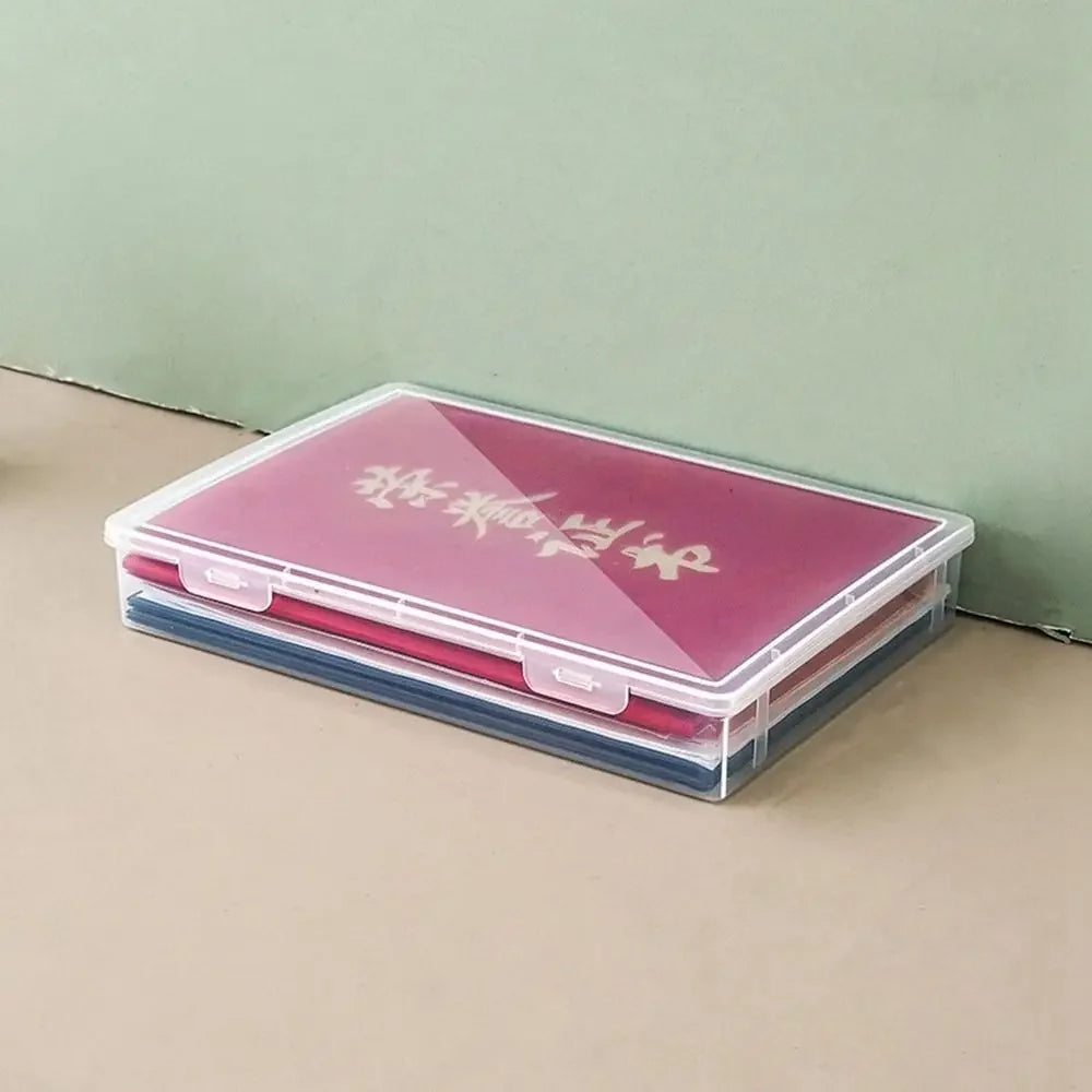 Transparent A4 File Storage Box