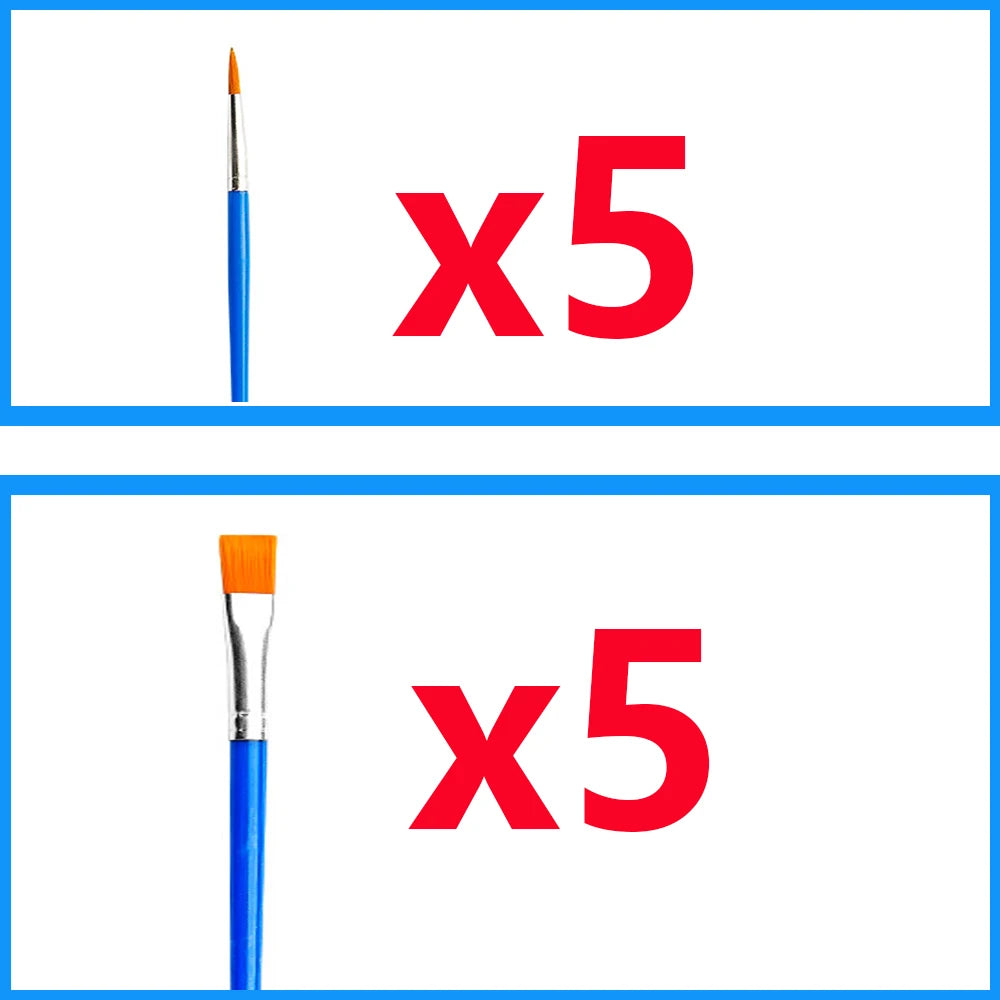Paint Brushes Acrylic Set: