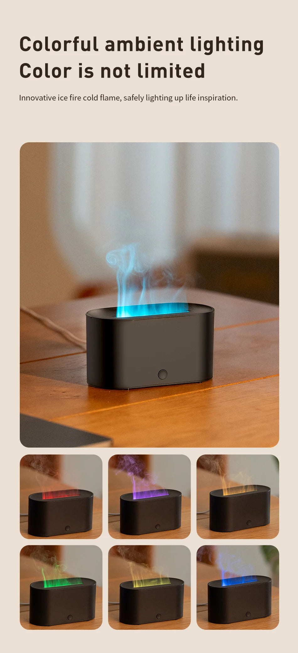 Mini Flame Aromatherapy Humidifier