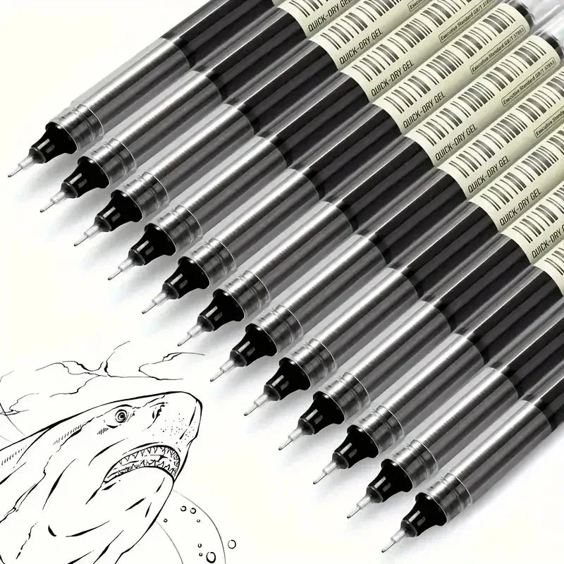 10-Piece Needle Tip Gel Pen Set