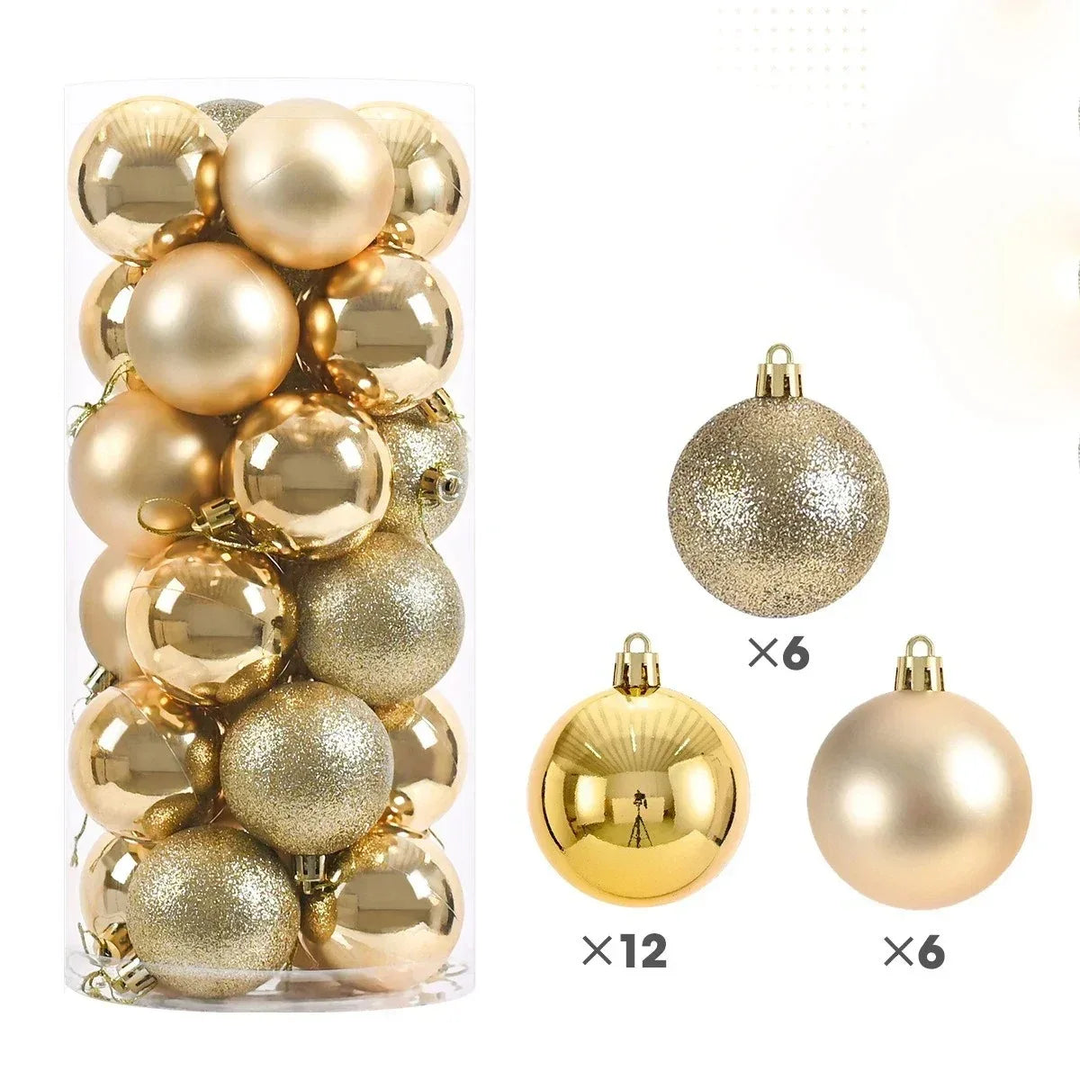 24PCS Christmas Tree Ball Ornaments