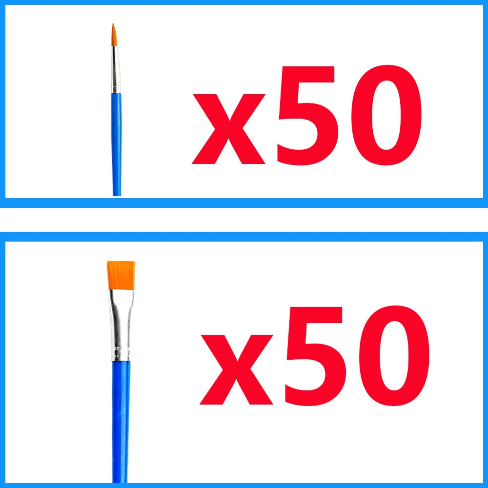 Paint Brushes Acrylic Set: