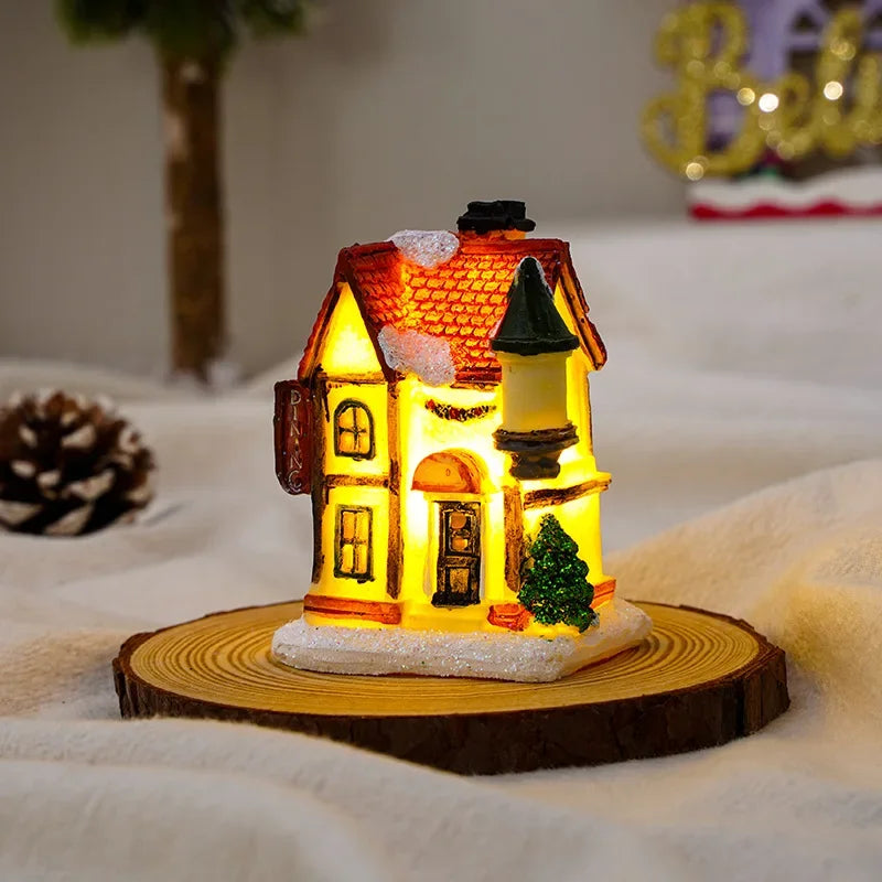 Christmas LED Glowing House Ornament