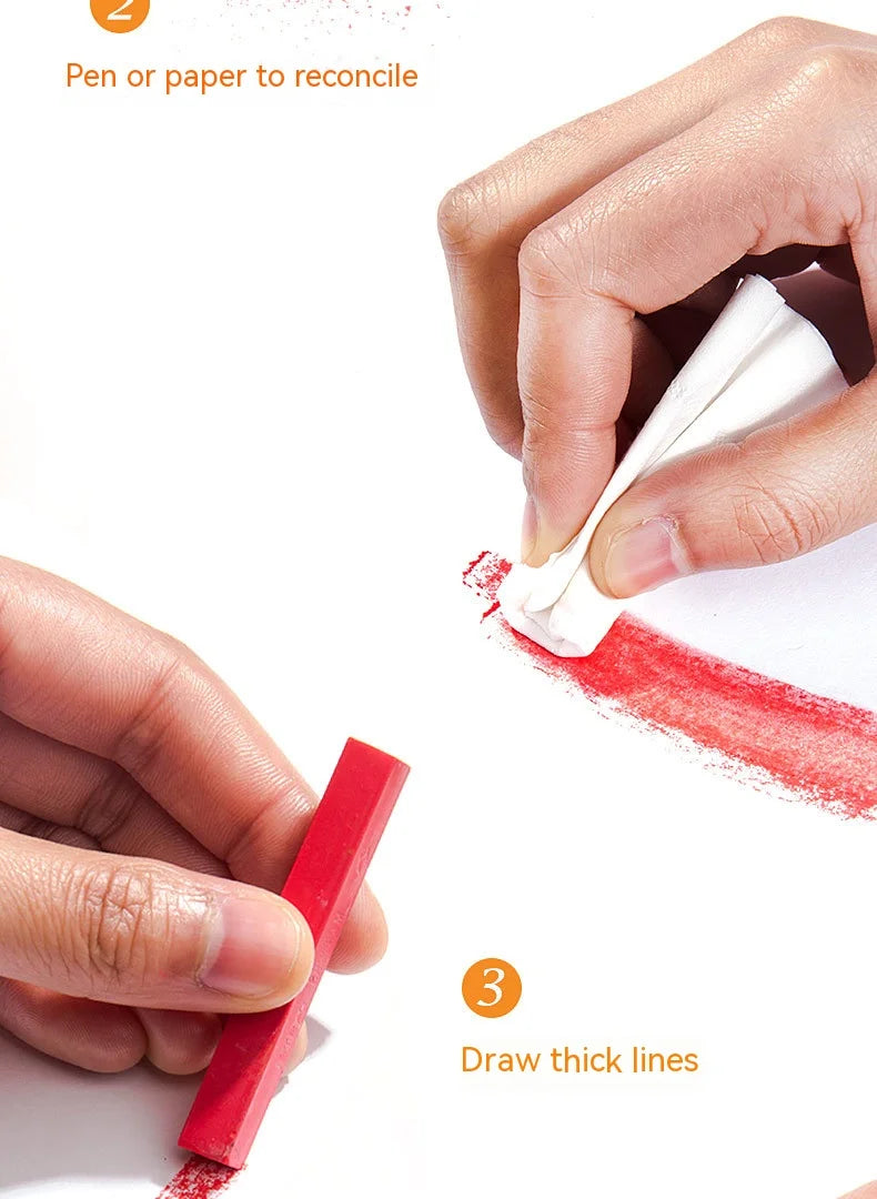 Soft Dry Pastel Chalk Crayons Set: