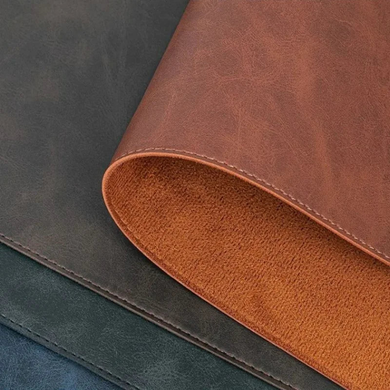 Waterproof PU Leather Desk Mat & Mouse Pad