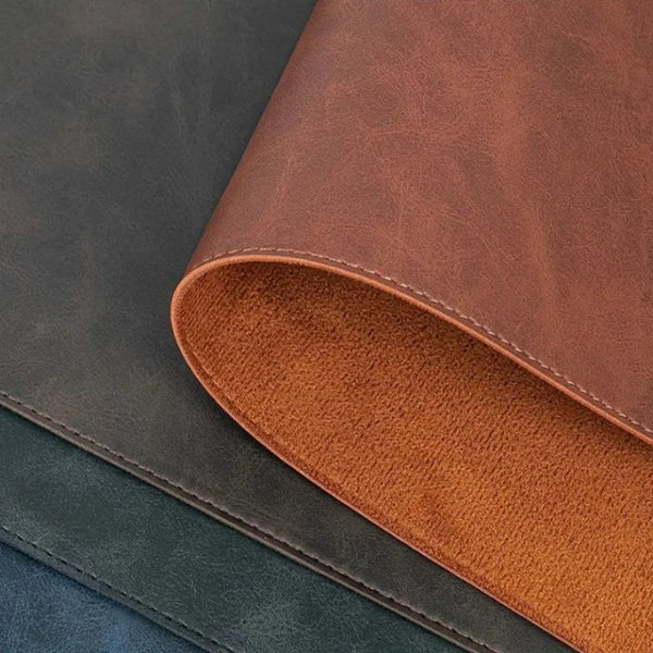 Waterproof PU Leather Desk Mat & Mouse Pad