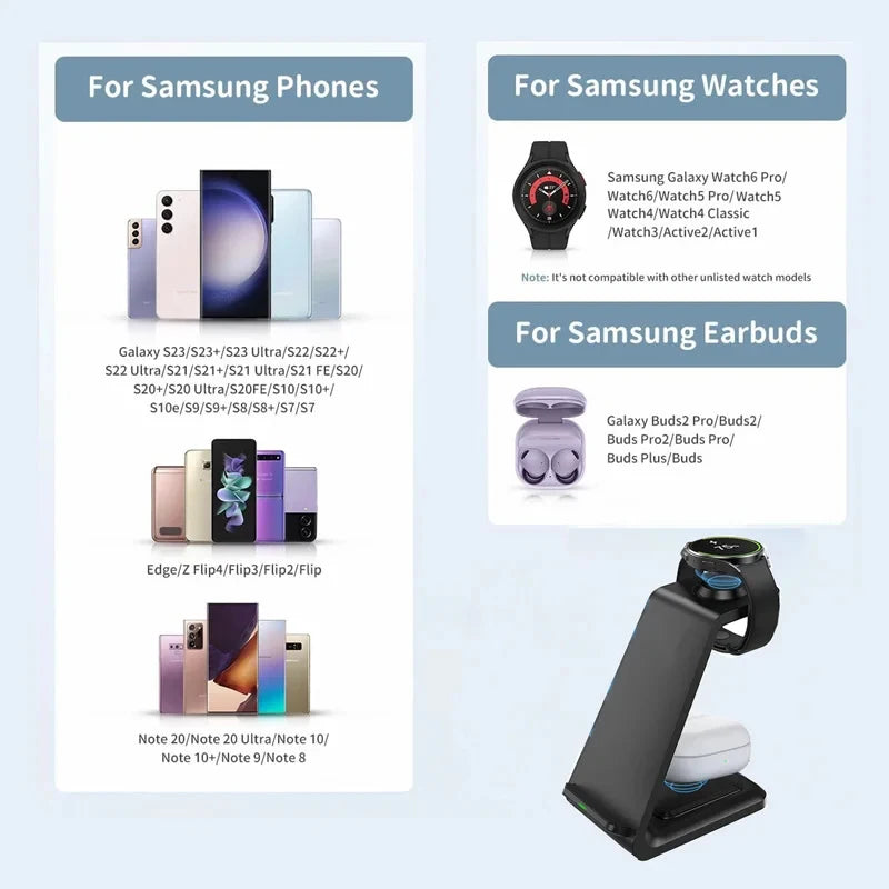 3-in-1 Samsung Wireless Charging Stand: