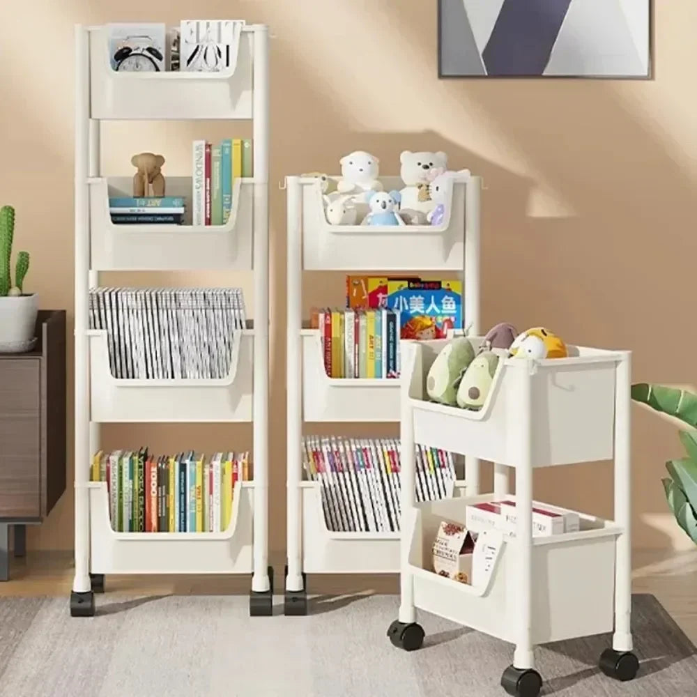 Plastic Rolling Utility Cart with Handle