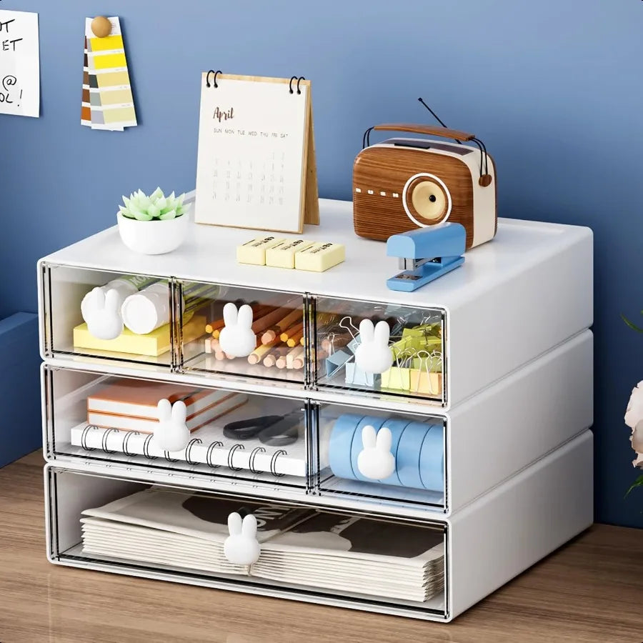 Desk Organizer with 6 Drawers