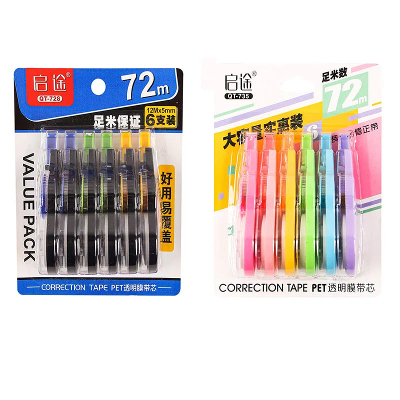 6PCS Corrector Tape