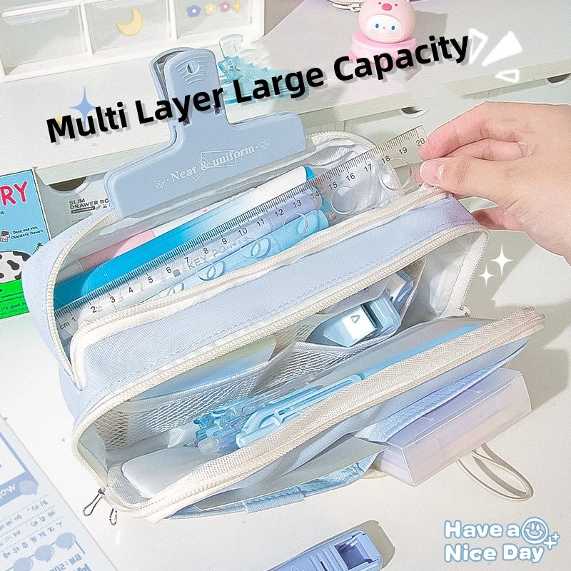 Large Capacity Pencil Case / Pen Bag
