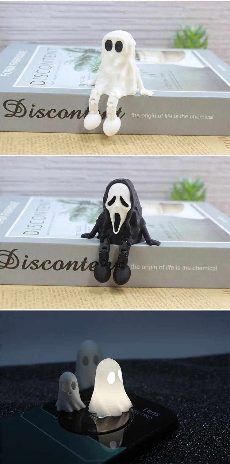 Halloween Choir Ghost & Pumpkin Man Figurine