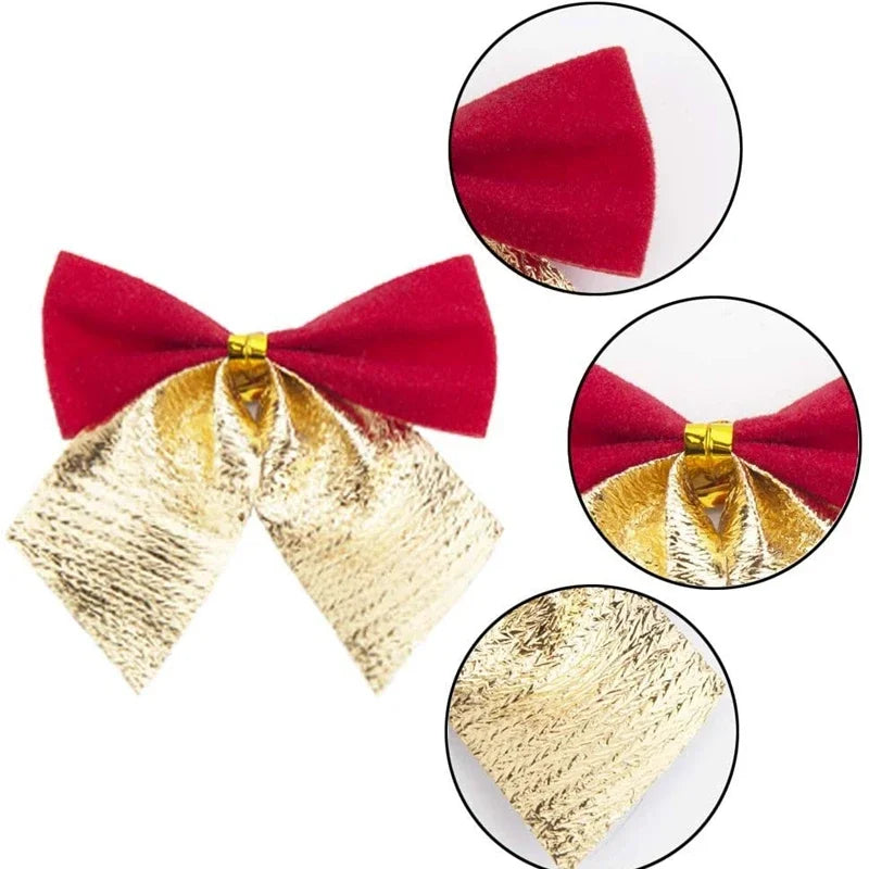 12pcs Mini Christmas Bows