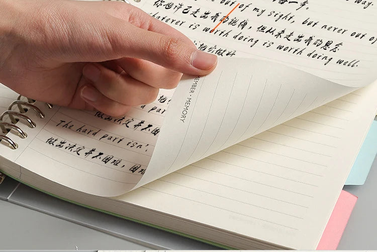 Refillable A4/B5/A5 Binder Notebook