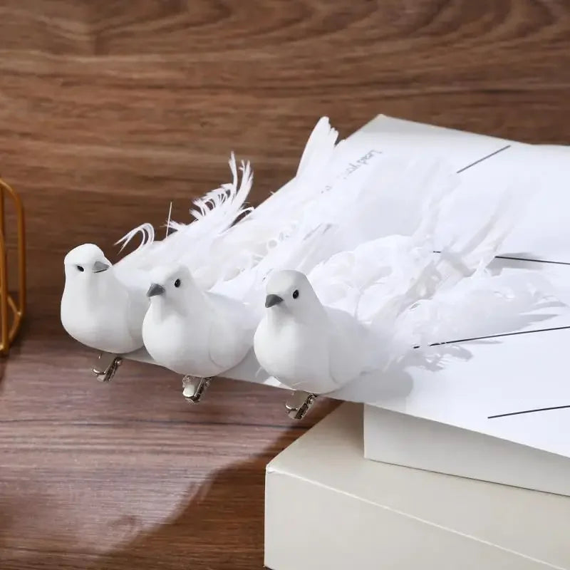 Artificial Feather Pigeon/Dove Ornament