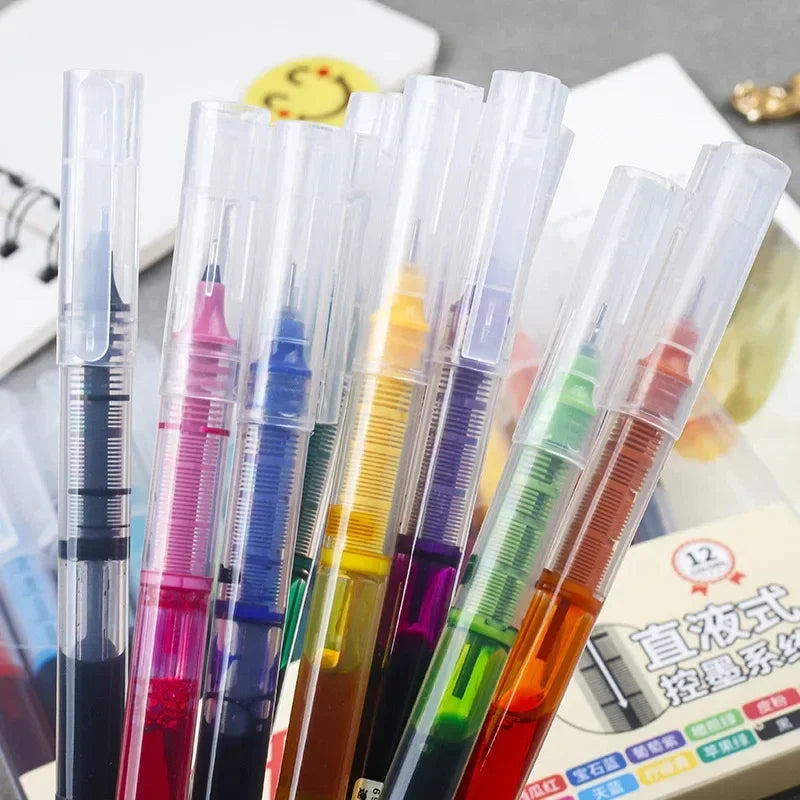 10-Piece Needle Tip Gel Pen Set