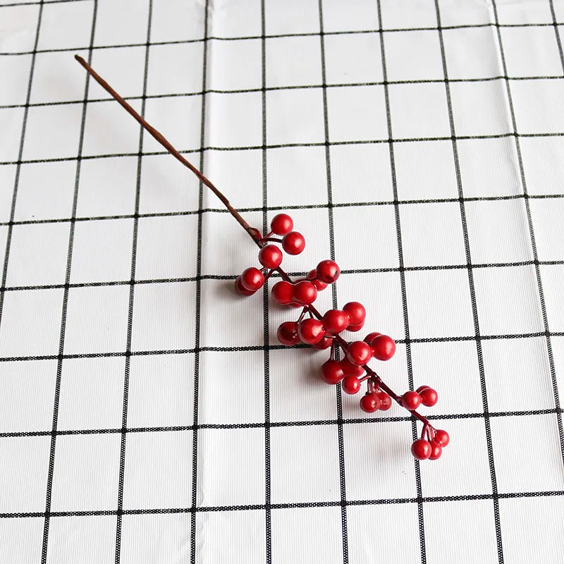 Artificial Red Berry Branch