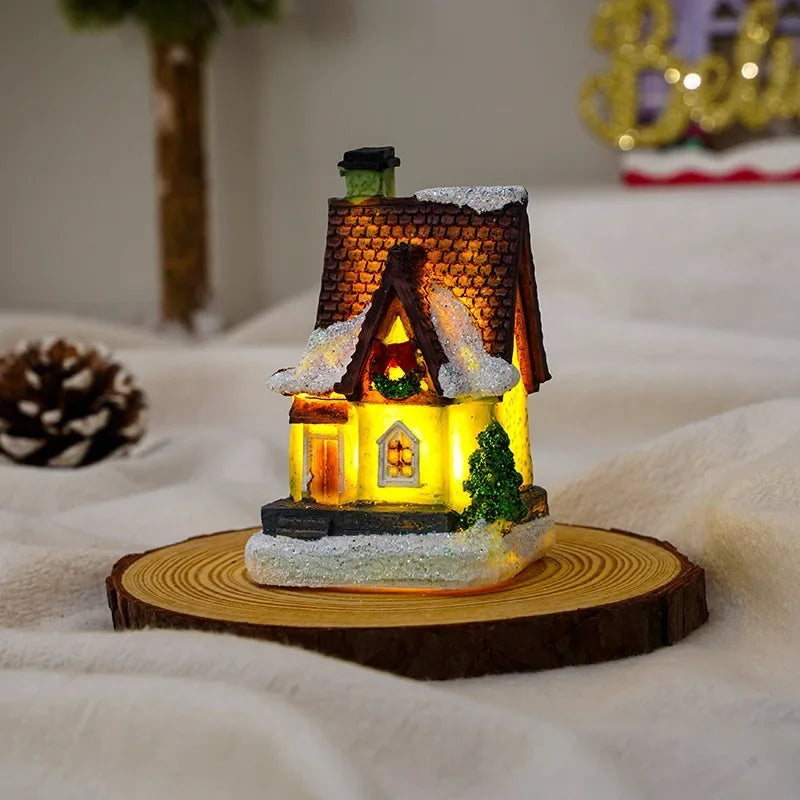 Christmas LED Glowing House Ornament