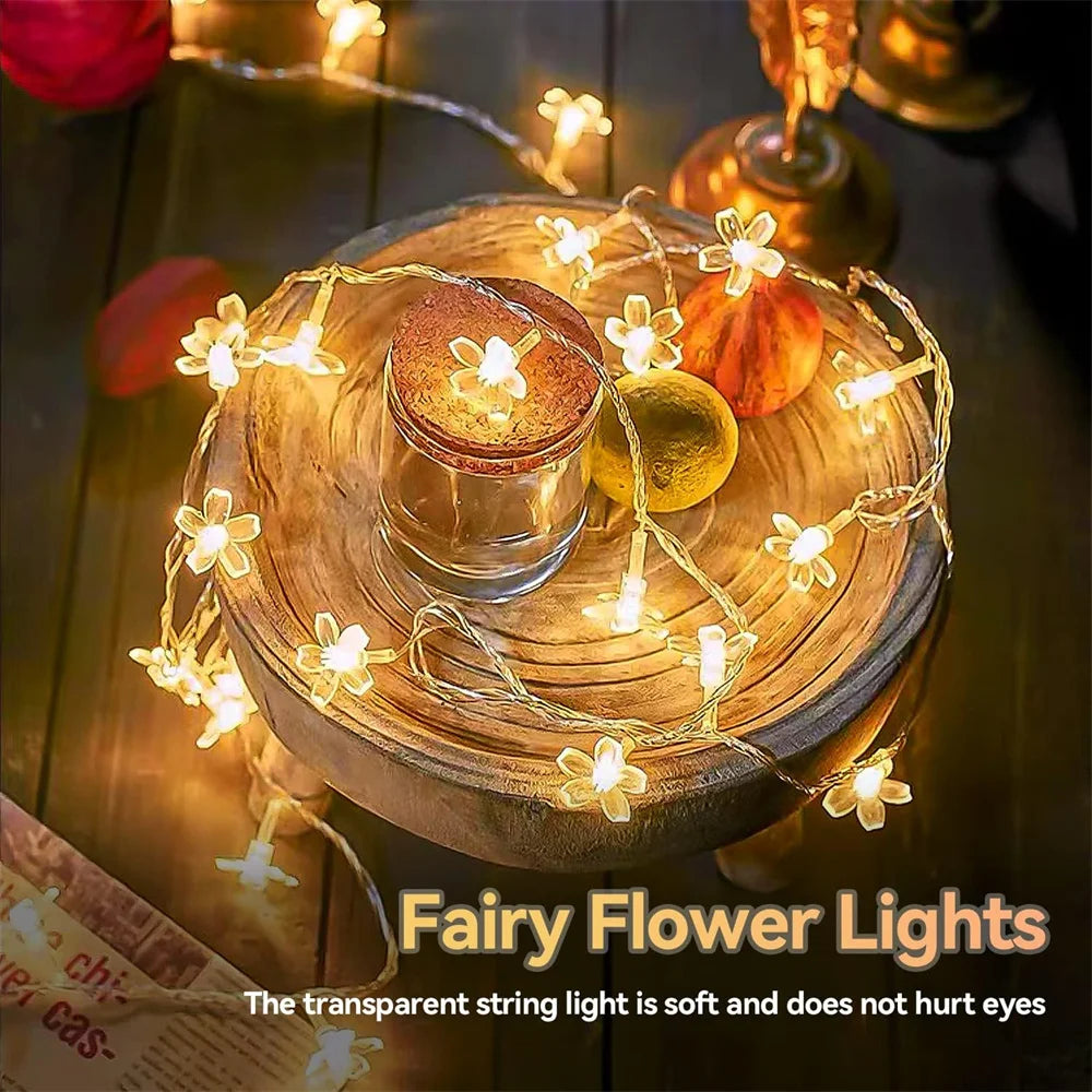 USB Flower LED String Lights