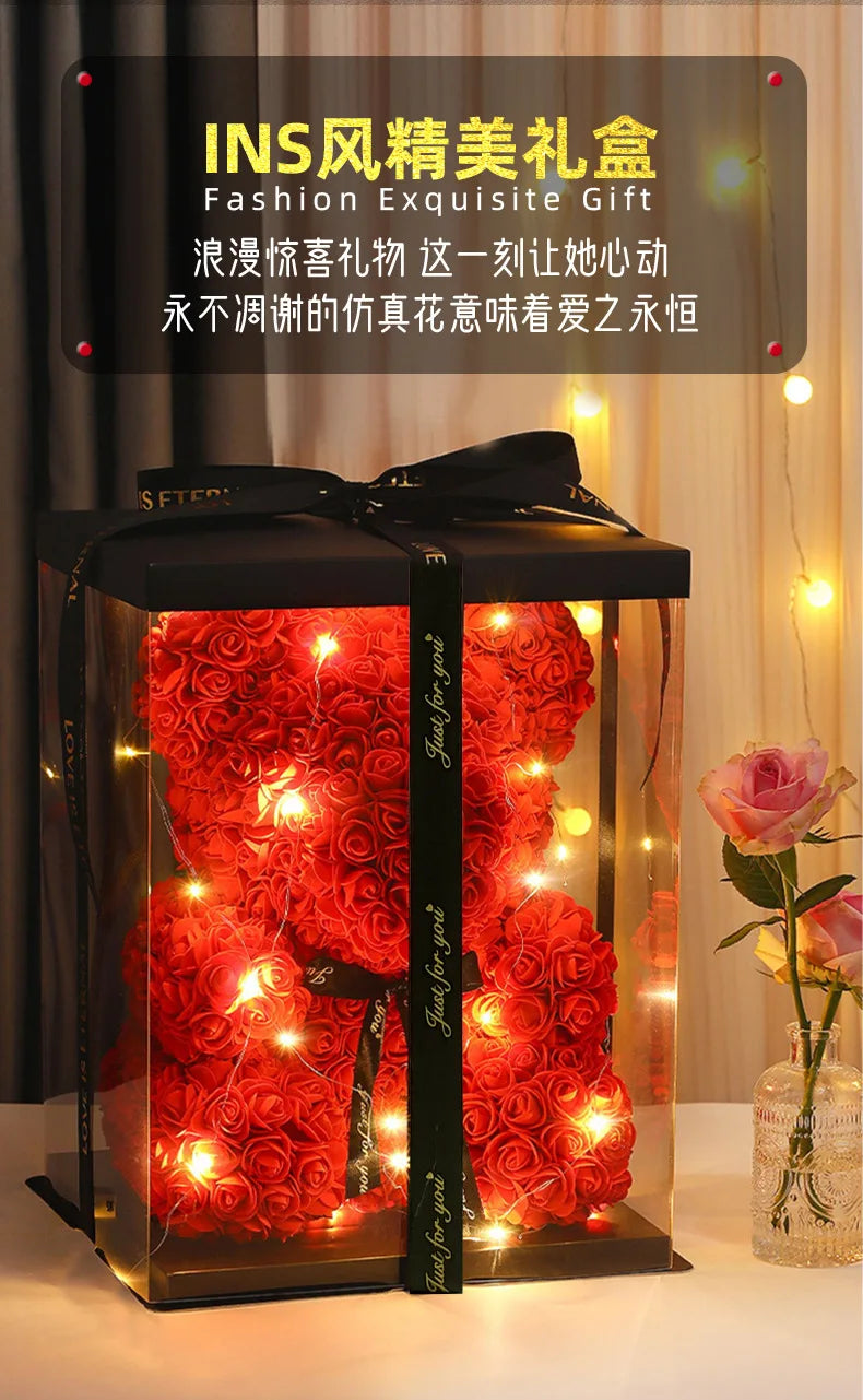 Eternal Rose Teddy Bear