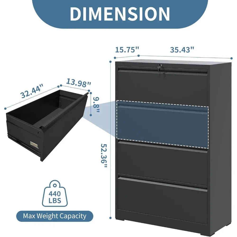 File Cabinet Lockable Lateral Storage