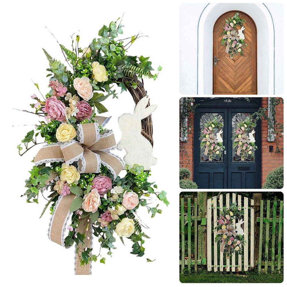 Easter Bunny Spring Wreath
