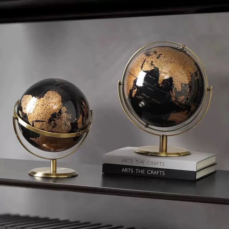 Creative Metal Rotating Globe Decoration