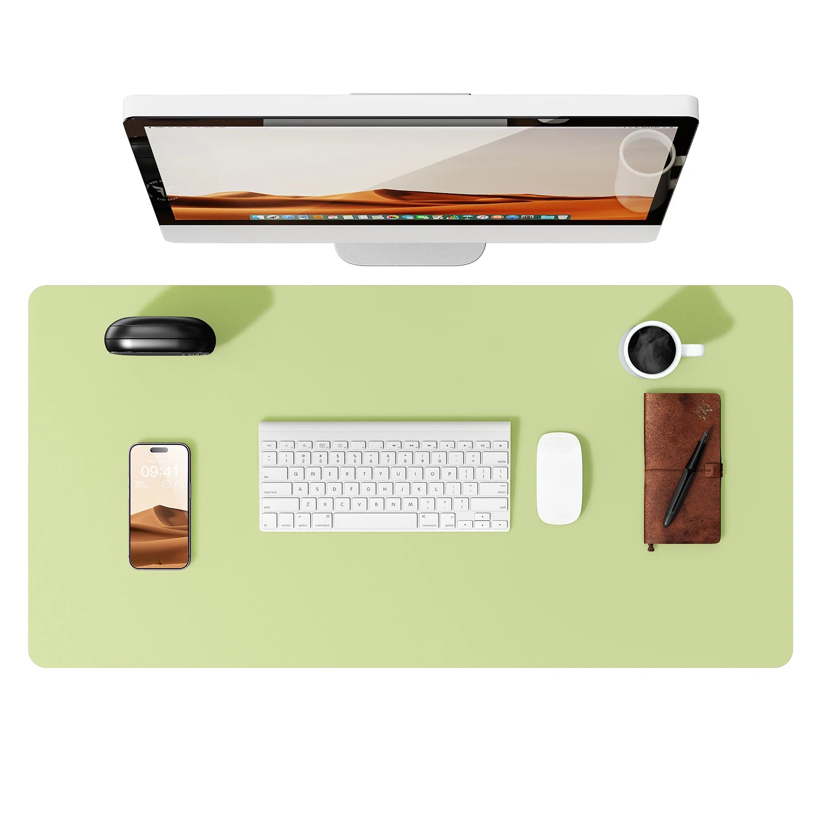 Large PU Leather Desk Pad Protector