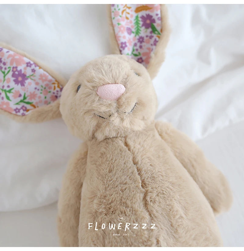 Cartoon Floral Bunny Plush Toy