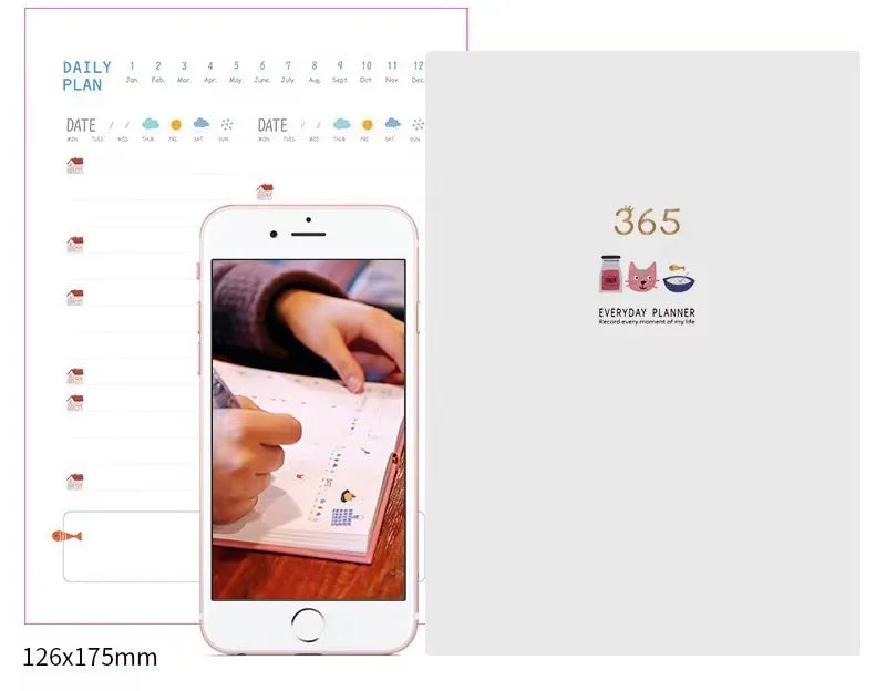 2025 A6 Cute Magnetic Buckle Planner