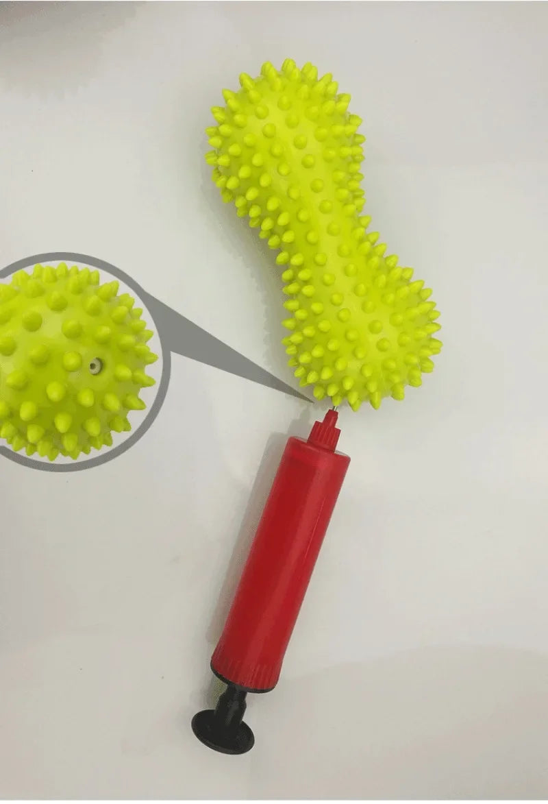 Spiky Peanut Massage Ball – Inflatable PVC Yoga & Fitness Tool