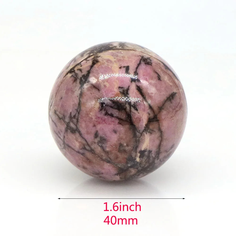Natural Gemstone Crystal Ball with Stand