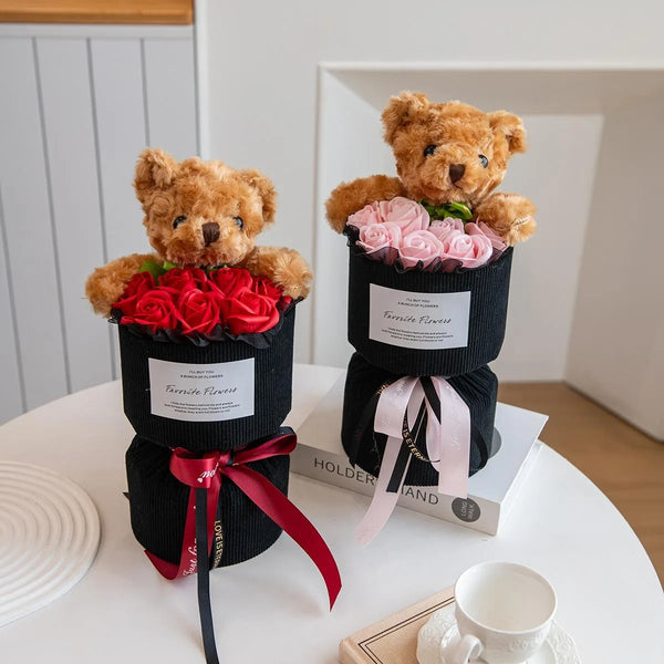 Rose Bear Bouquet Gift