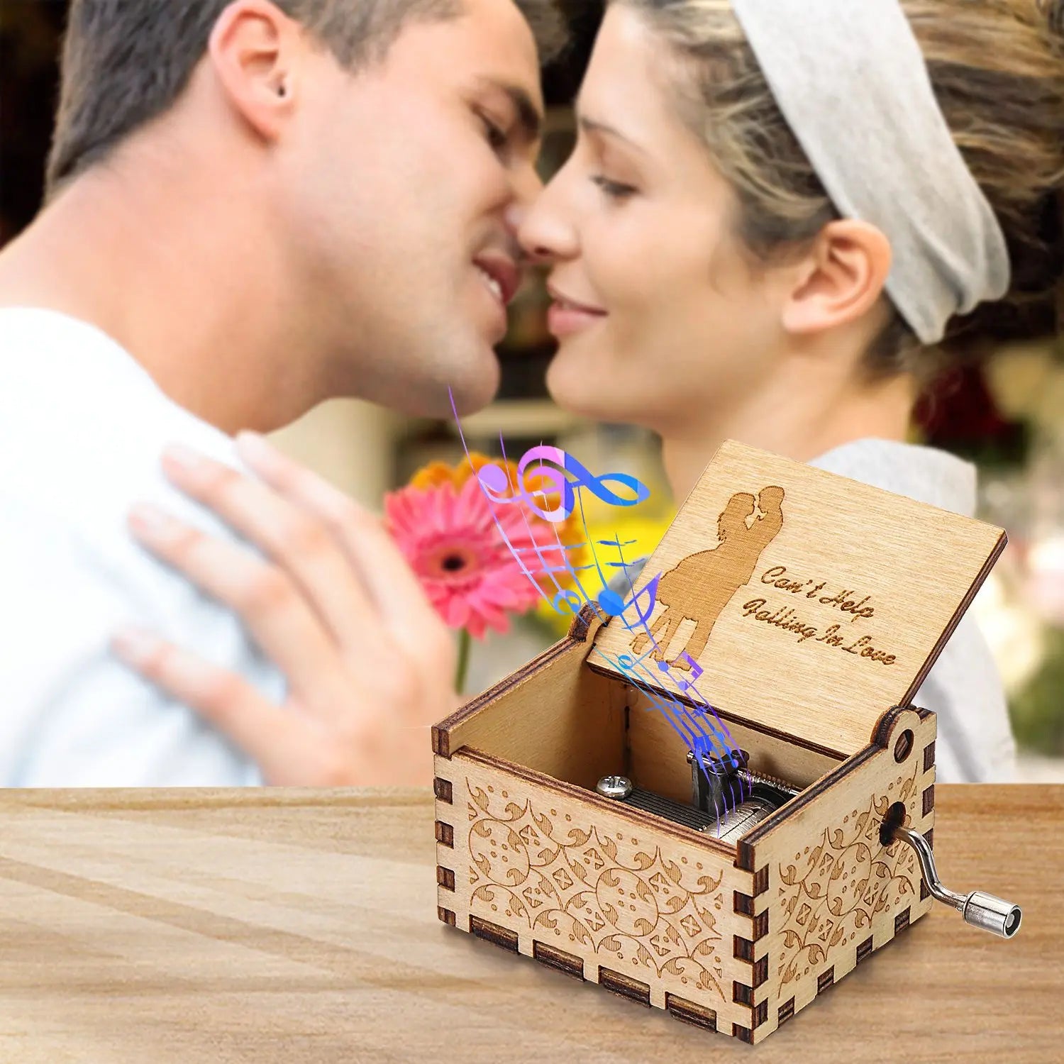 Vintage Wooden Music Box