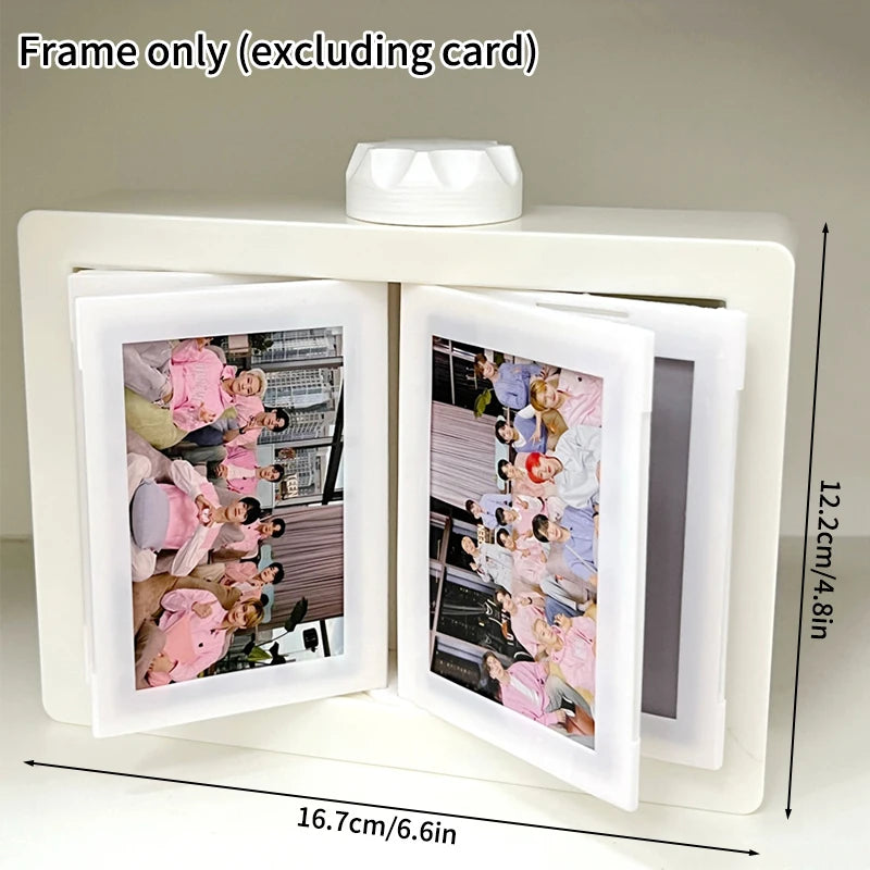 Rotatable K-Pop Photocard Display Frame