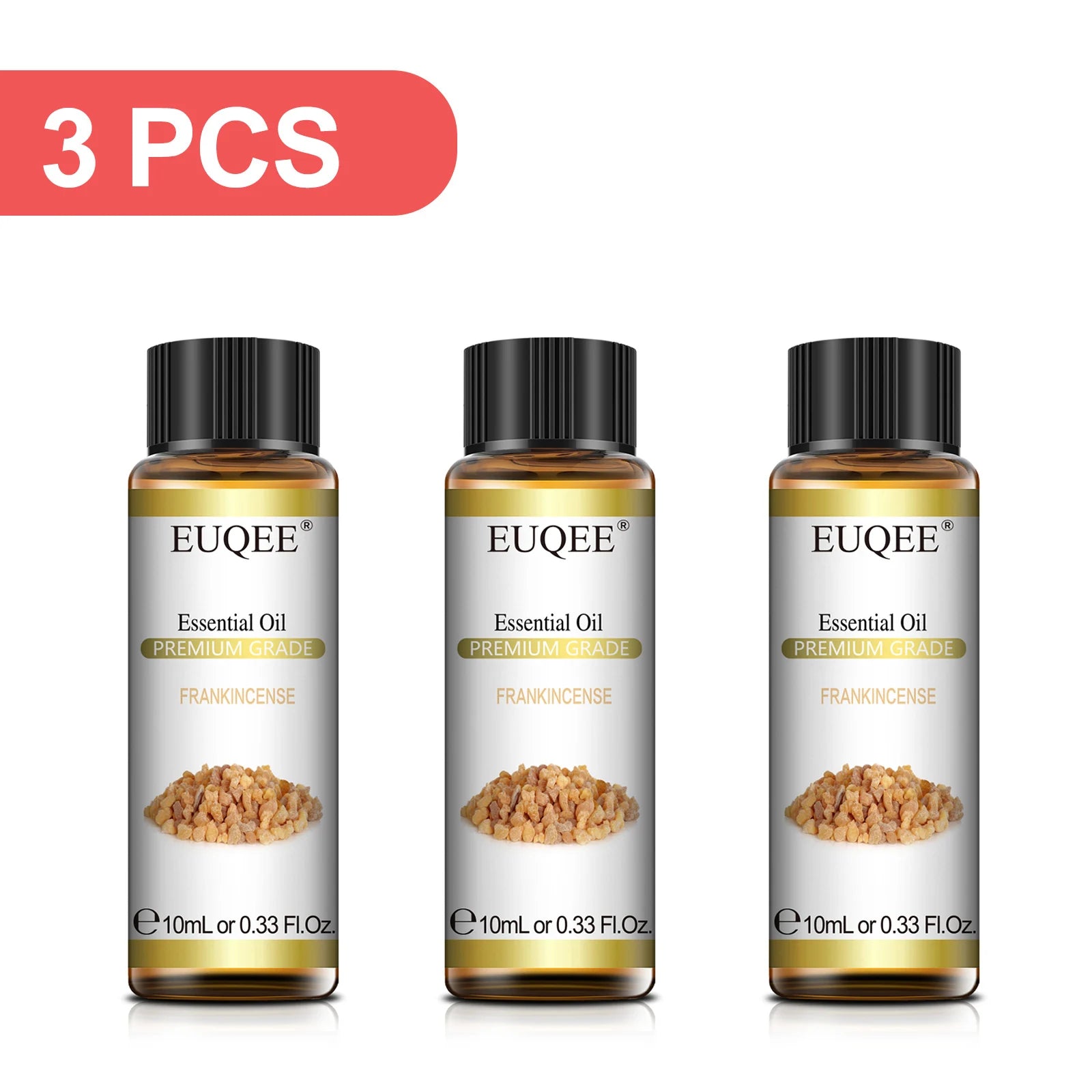EUQEE 3-Piece Essential Oil Set, 10ml