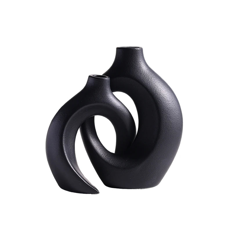 2-Piece Ceramic Vase Set