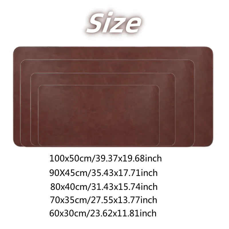 Waterproof PU Leather Desk Mat & Mouse Pad