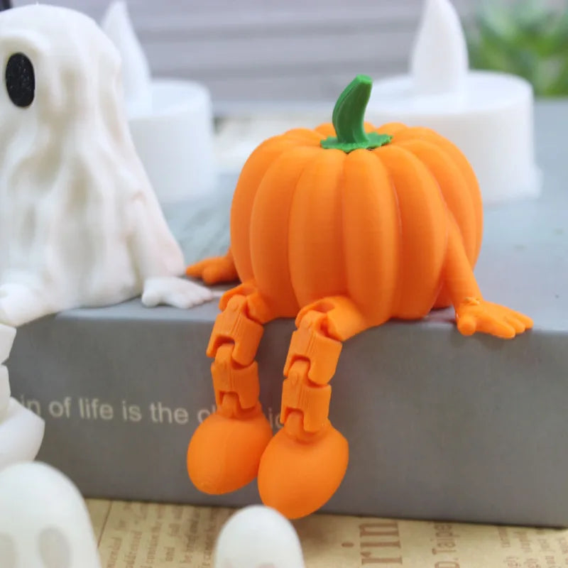 Halloween Choir Ghost & Pumpkin Man Figurine
