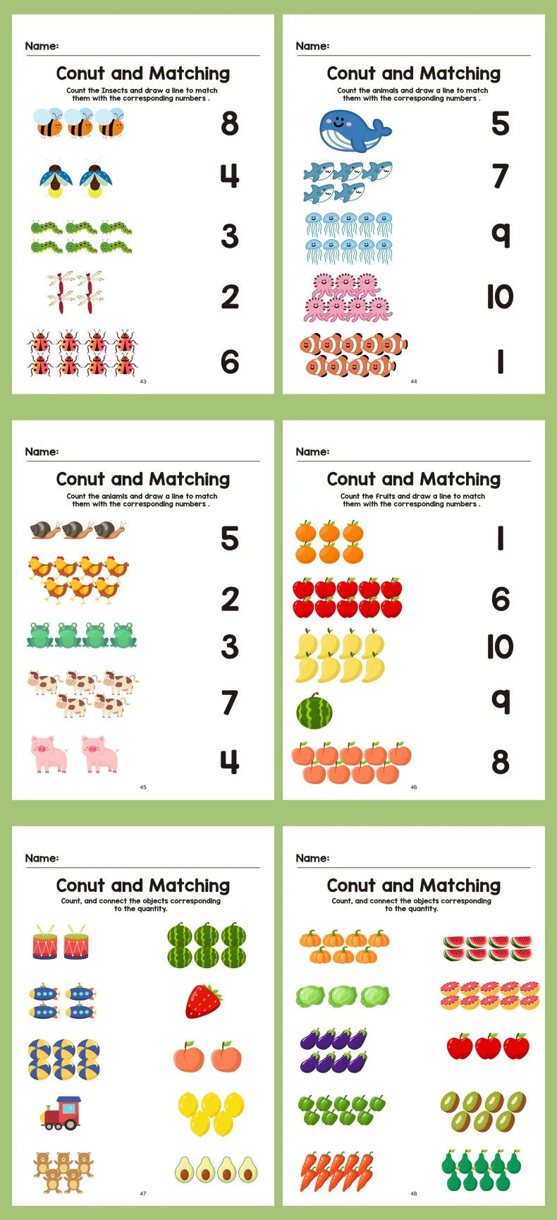 Preschool Logical Thinking Math Workbook