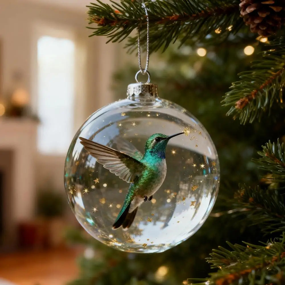 Christmas Clear Glass Ball Ornaments