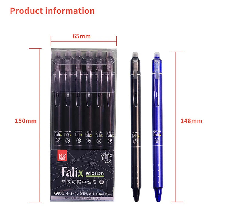 Gel Pen Set – Black & Blue Ink with Refills