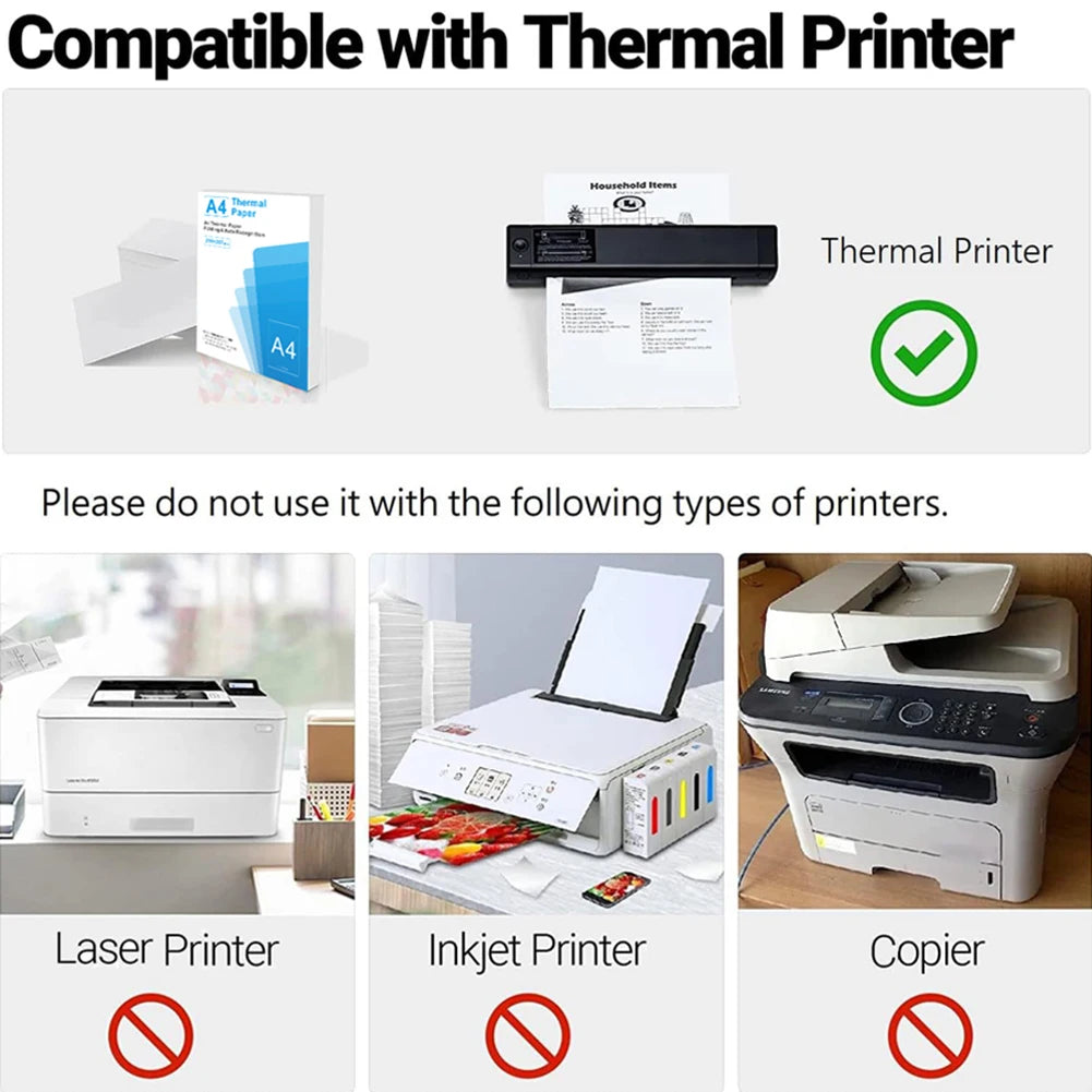 100/200 SheetsA4 Thermal Printing Paper