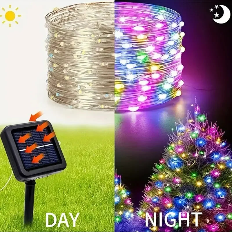 Outdoor Solar LED Fairy String Lights
