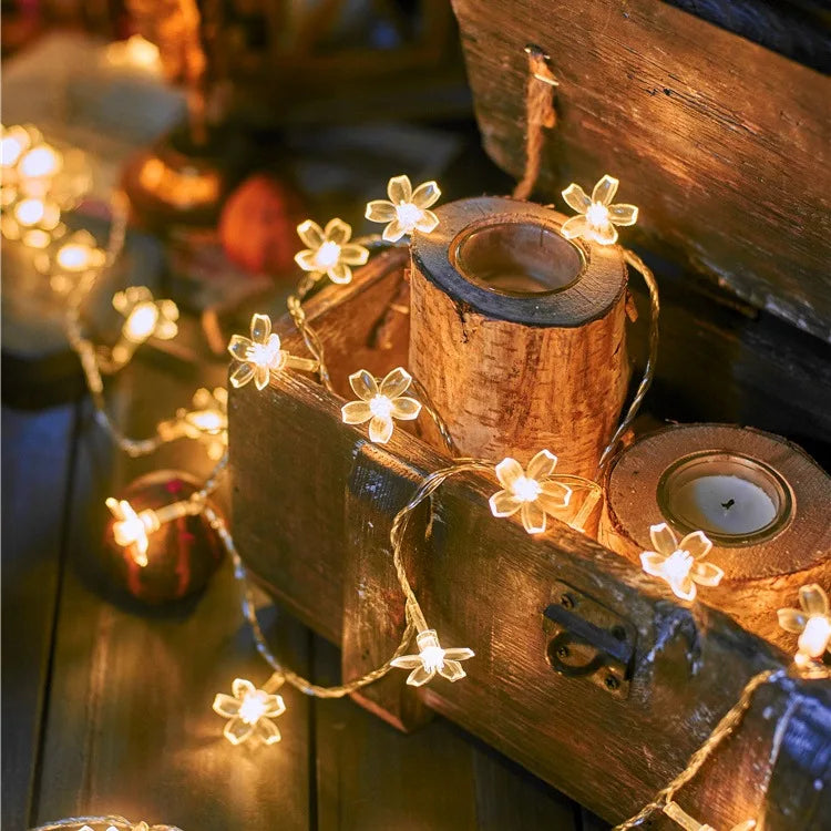 Cherry Blossom Garland Fairy Lights