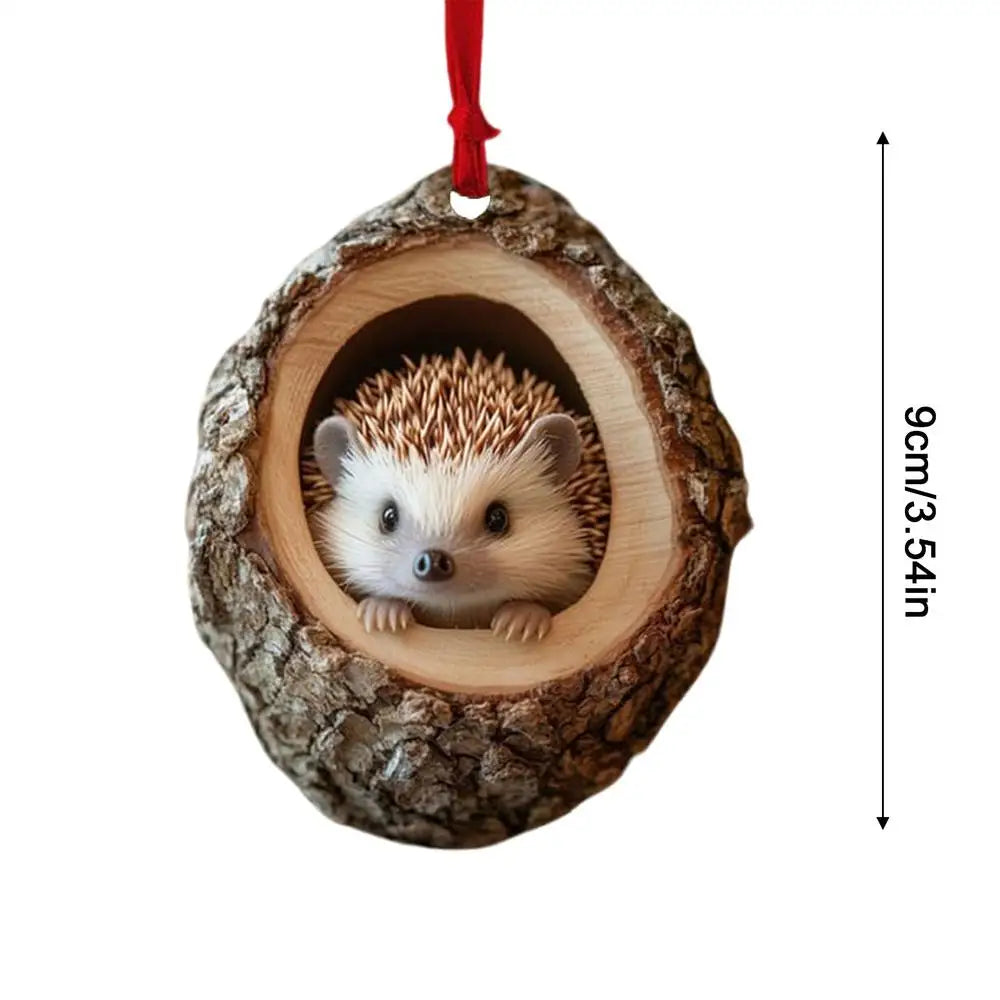Acrylic Animal Christmas Tree Ornaments