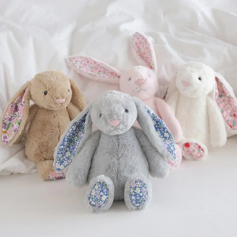 Cartoon Floral Bunny Plush Toy