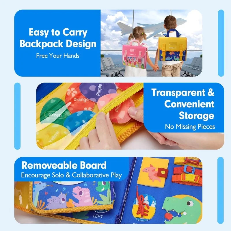 18-in-1 Montessori Busy Board for Toddlers